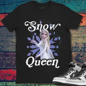 Disney Frozen 2 Elsa Snow Queen Portrait T-shirt Unisex T-Shirt For Men Women